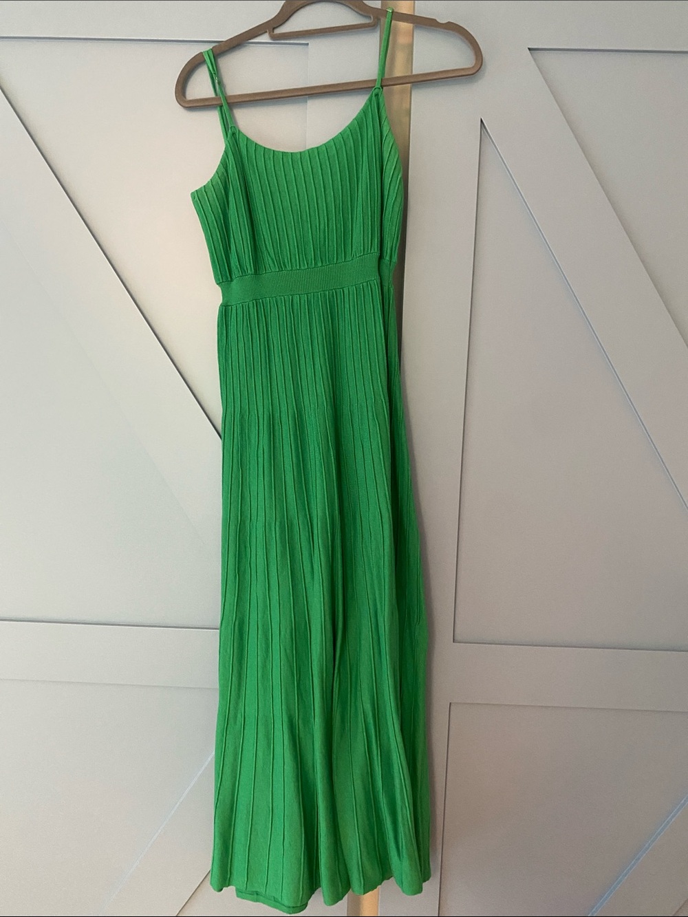 Showpo Green Pleated Maxi Dress